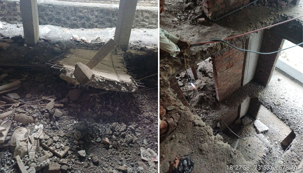 8-Storey Illegal Building Demolished in Kondhwa Khurd