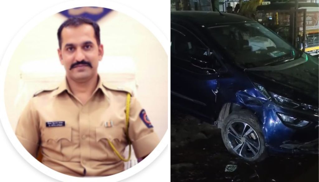 Drunk Driver Rams Car of Traffic DCP Himmat Jadhav