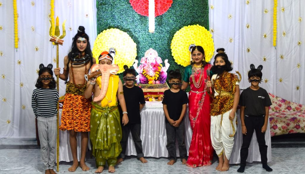 Eco-Friendly Ganeshotsav Spreads Divine Joy at Viman Nagar’s Ganga Nebula Society