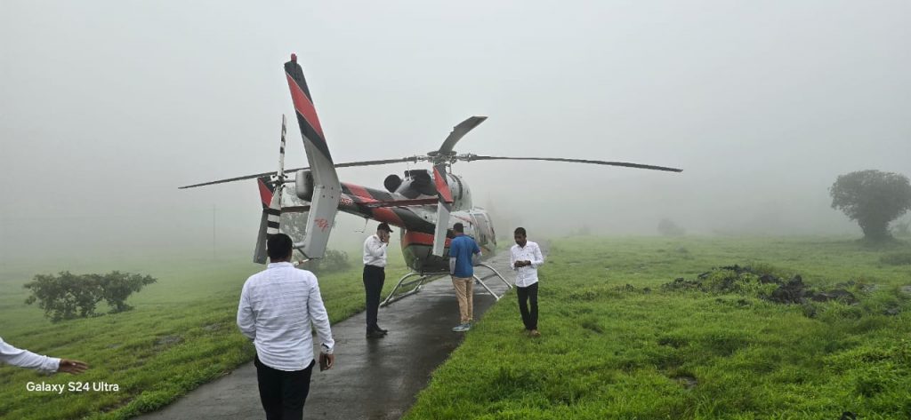 Helicopter Makes Emergency Landing Near Lonavala