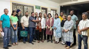 Kalyani Nagar residents with MLA Pathare