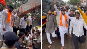 MNS Protest to Open Sinhagad Flyover