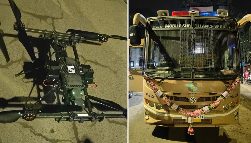 Pune Police Deploy High-Tech Mobile Surveillance Vans and Drones for Smarter Policing