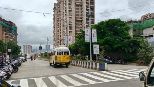 Rampant Illegal Flexes, Hoardings in Mohammadwadi-NIBM Annexe