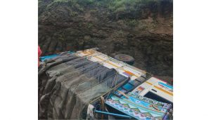 Van Falls Off Slope in Mahalunge MIDC Area