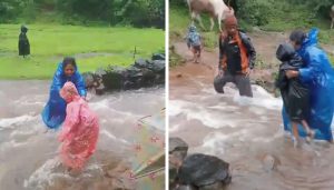 Video of Students Risking Lives to Reach School in Rajgad Taluka Goes Viral