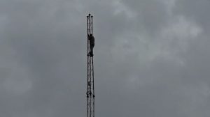 Wagholi Man Scales Tower to Press Demands