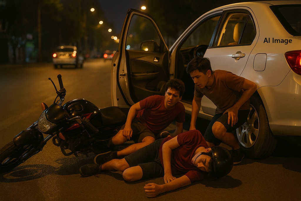 car door open accident