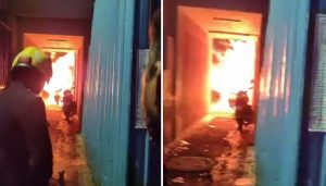 Fire Breaks Out in Guruwar Peth Society