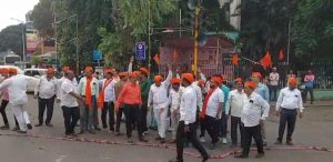 Maratha Community Celebrates Reservation Victory in Pune with Crackers and Slogans
