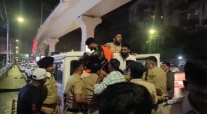 Protest outside Ballr