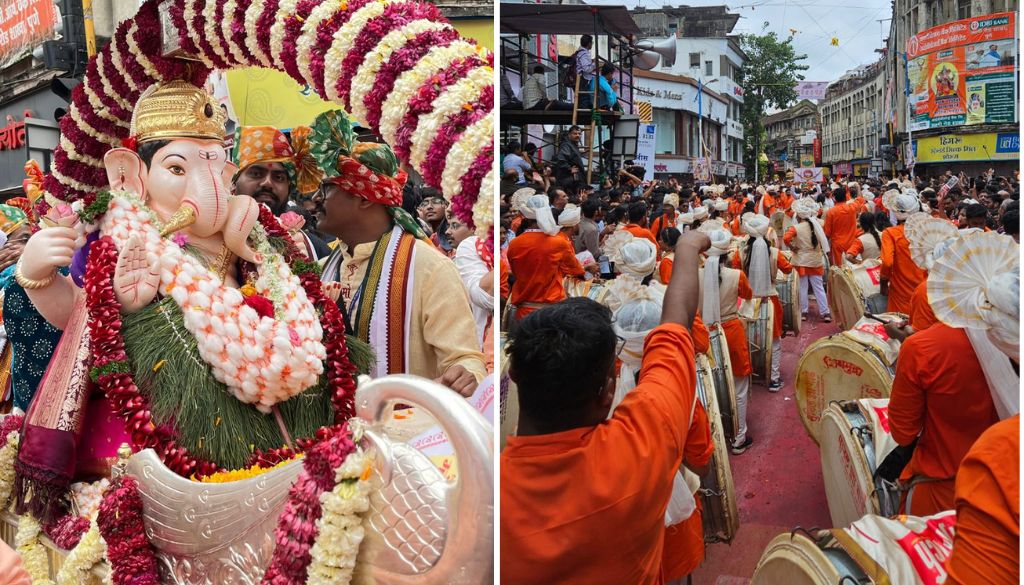 Pune Celebrates Anant Chaturdashi with Grand Processions and Devotional Fervor