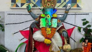Pune Couple Crafts Dynamic Dashavatara Tableau for Ganpati