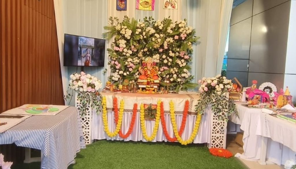Recycled Ganpati, Rangoli, and Organ Donation Drive