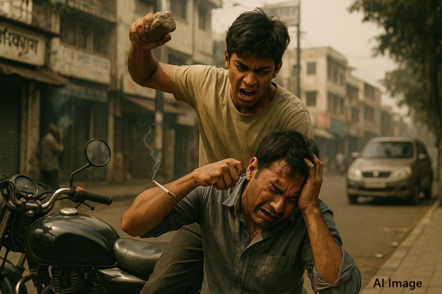Tilak road age assault