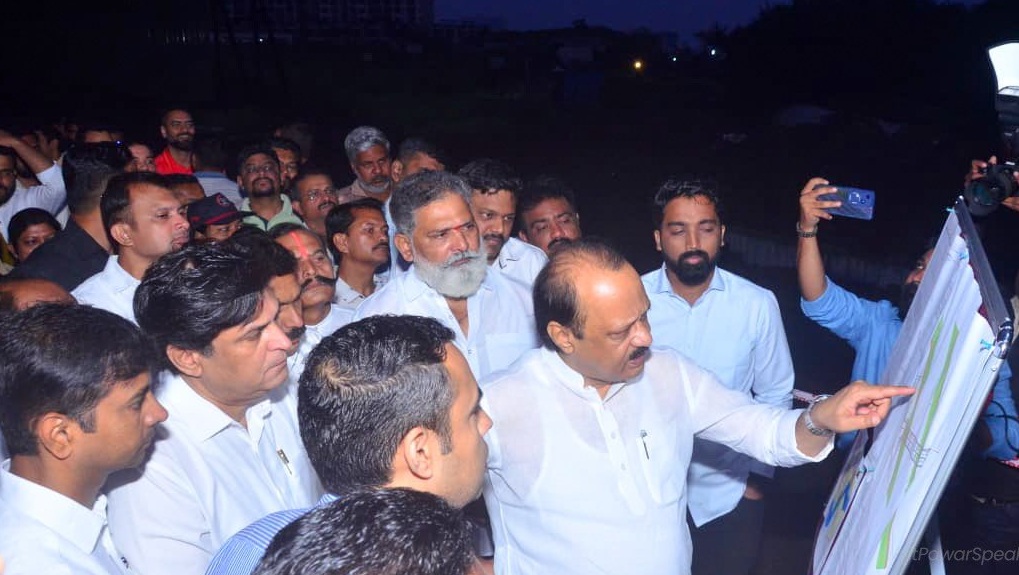 ajit pawar in Mundhwa