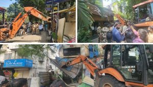 60 Unauthorized Shops and Sheds Removed in Aundh-Baner
