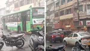 Evening Rain Disrupts Traffic Across Pune