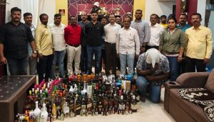 Foreign Liquor Worth Over Rs 11 Lakh Seized in Excise Department Raid in Undri