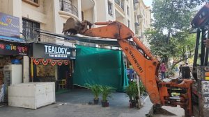 Anti encroachment in Aundh, Baner