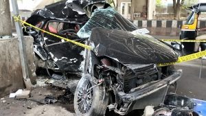 Car damaged in Bundgarden metro station