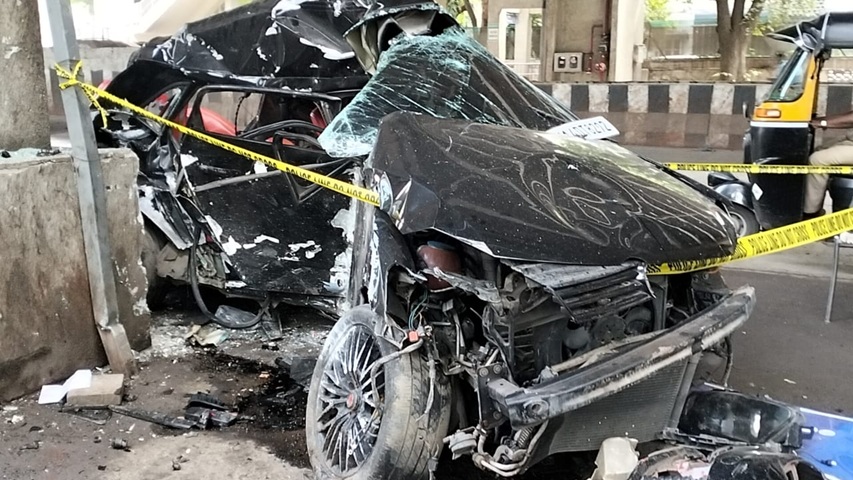 Car damaged in Bundgarden metro station