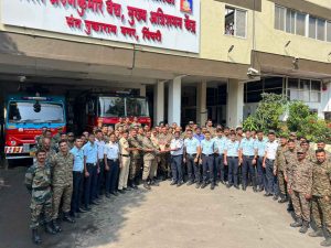 Defence Personnel from Dehu Road Participate in Joint Training Session with PCMC Fire Brigade