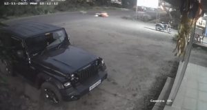 Leopard Ambushes Farmer Riding Motorcycle