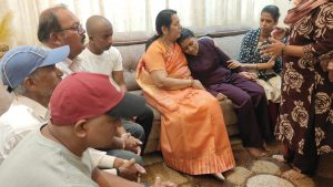 Neelam Gorhe Consoles Families of Navale Bridge Accident