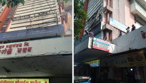 PMPML Removes Unsafe Advertisement Hoardings at Deccan Gymkhana Bus Station