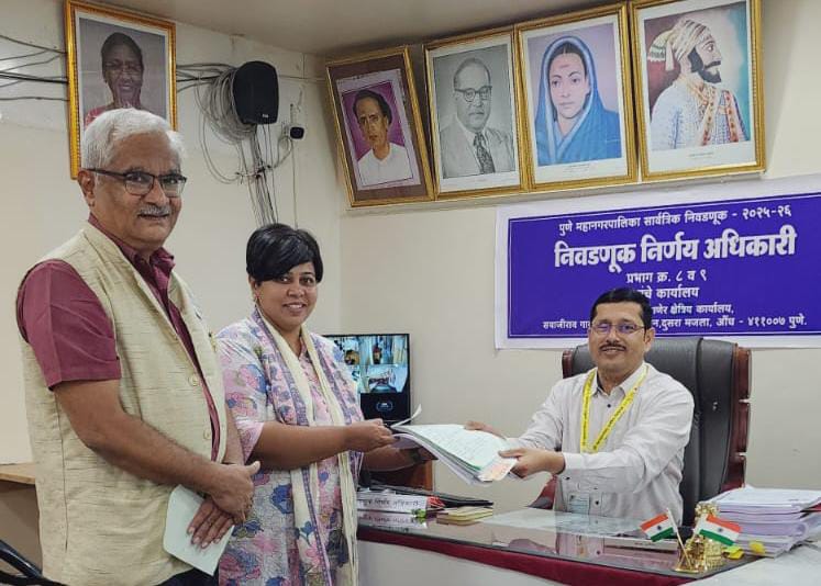 AAP Candidate Anne Anish Becomes First to File Nomination in Ward 8 Aundh–Bopodi