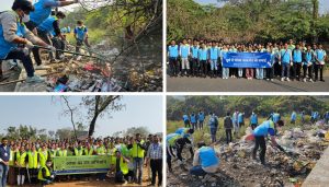 Church of God Volunteers Lead Environmental Cleanup at Ramtekdi Forest and Bairobanala Road in Pune