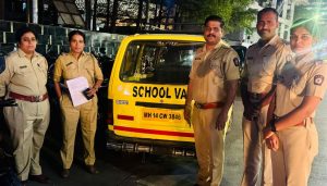 Fake Number Plate School Bus Seized During Special Safety Drive in Pune