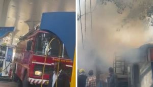 Major Fire Breaks Out at Vehicle Repair Garage Near Petrol Pump on Pune’s JM Road