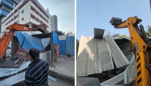 PMC Bulldozes Illegal Constructions in Baner
