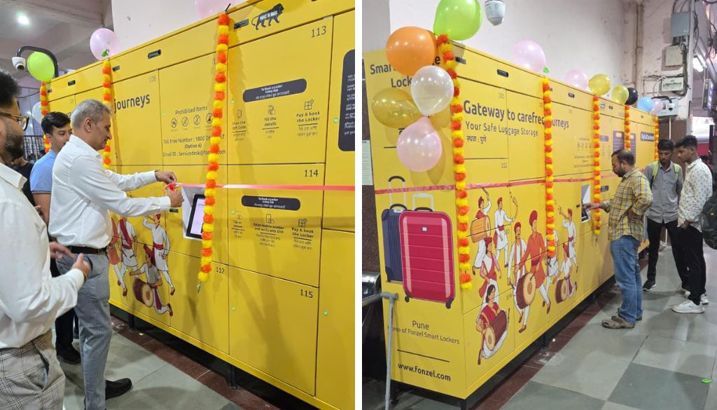 Pune Railway Station Introduces Digital Locker Facility at Platform 1