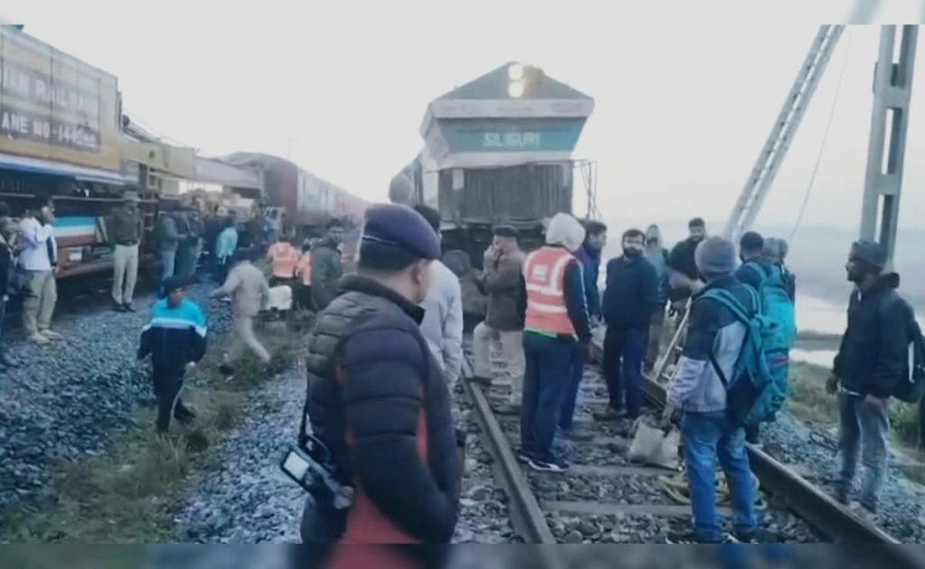 Rajdhani Express Derails After Hitting Elephants in Assam