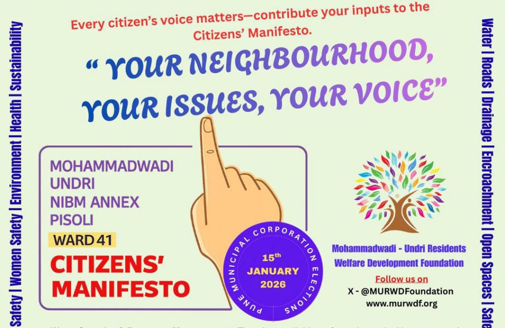Ward 41 Residents Push Citizen-Driven Manifesto Ahead of Elections in Mohammadwadi