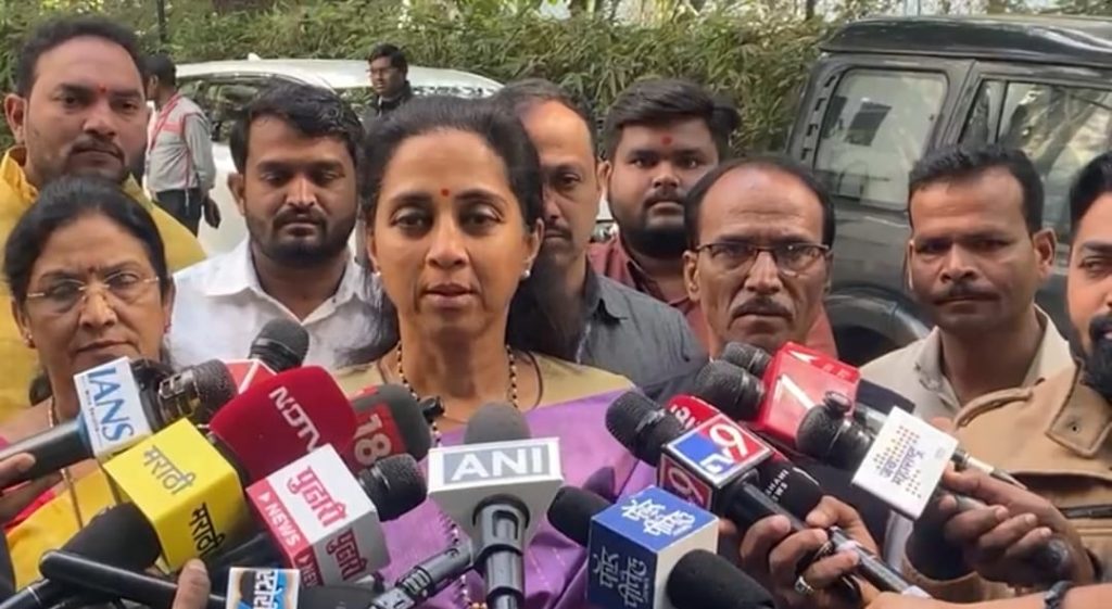 Won’t Talk to Ajit Pawar Till Clarity Emerges on Seat Sharing Supriya Sule in Pune