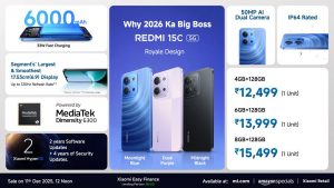 Xiaomi India launches REDMI 15C 5G