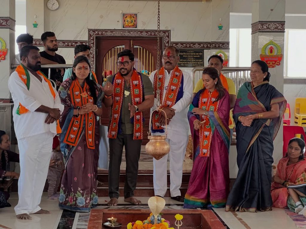 BJP–RPI Candidates Conclude Campaign with Door-to-Door Outreach in Ward 3