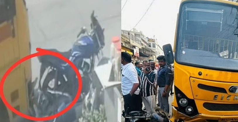 Drunk School Bus Driver in Pune Hits Four Two-Wheelers and a Car