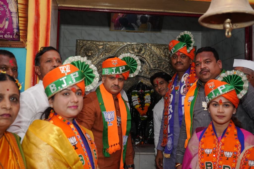 Rahul Kalate at BJP Campaign Launch in Ward 25