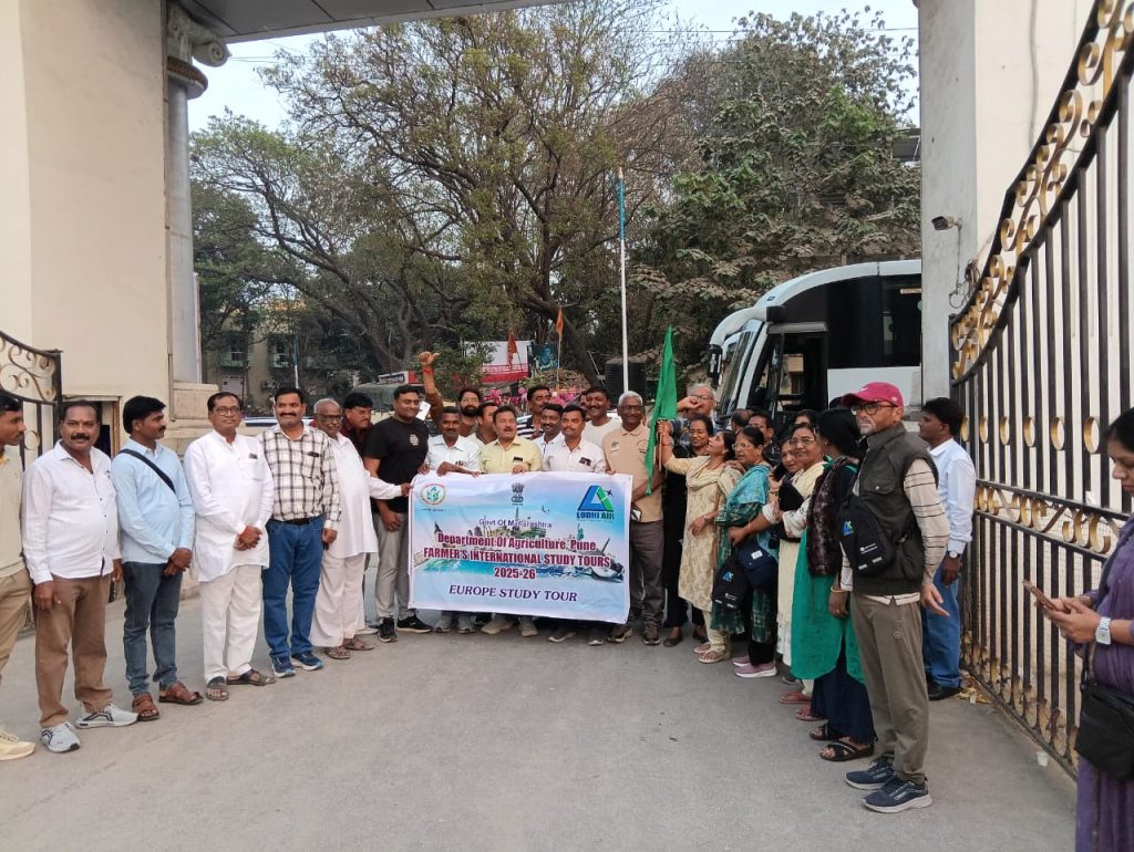 52 Farmers from Maharashtra Embark on Europe Study Tour