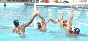 Action photo of match between Indian Airforce