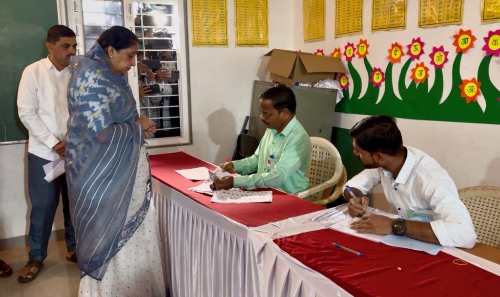 Baramati Votes in Shadow of Loss as Sunetra Pawar Casts Ballot
