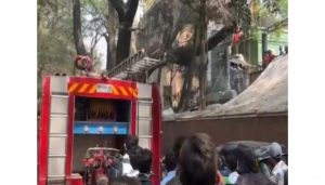 Fire Erupts at Anna Hotel in Shivajinagar