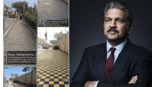 Industrialist Anand Mahindra Praises PMC’s Footpath Repair Drive in Pune