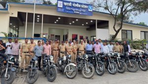 Kharadi Police Destroy Loud Motorcycle Silencers in Major Anti-Noise Drive