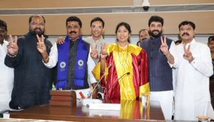 Manjusha Nagpure Becomes Mayor, Parshuram Wadekar Deputy Mayor